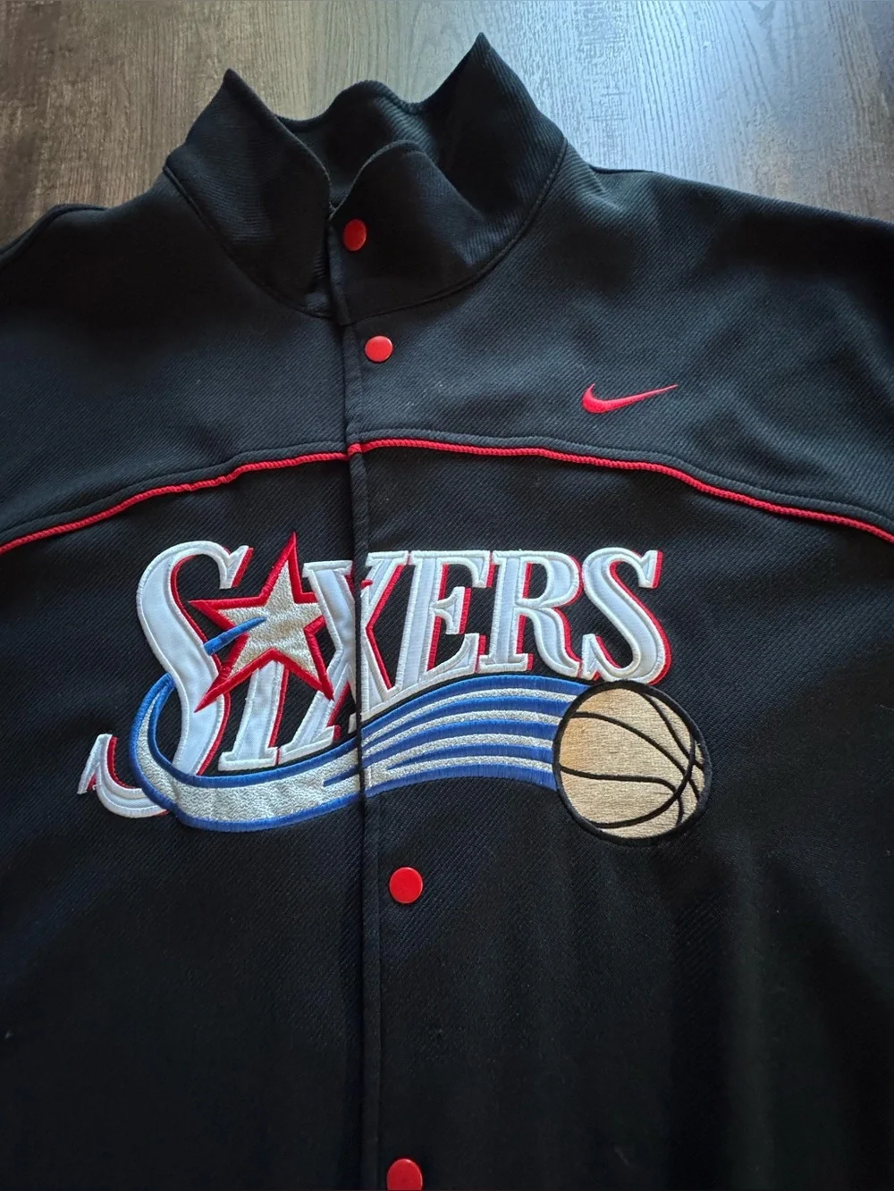 Philadeiphia Sixers Warm Up Vintage Iverson Jersey Shirt Size XXL Nike